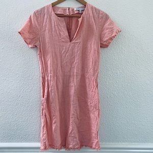 Cupcakes & Cashmere pink linen dress small